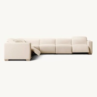Canapé modulaire inclinable de luxe moderne, angle réglable, Marce, intérieur, inclinable, boucle, mouvement, hôtel, villa, salon, ensemble de canapés, éponge