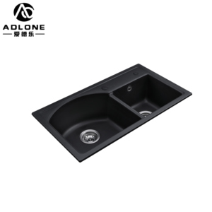 Fregadero de cocina de acero inoxidable 304 hecho a mano moderno, gran oferta, lavabo profundo, cuenco doble, grifo Rectangular de un solo cuenco - Product Image 1
