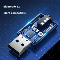 Adaptador USB para Audio Inalámbrico Auxiliar, Receptor y Transmisor 2 en 1, Audio Universal para Computadora, Adaptador de Audio Inalámbrico 5.0 BLE
