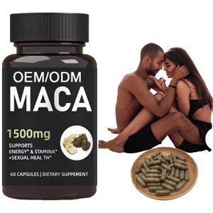 Kapsul Bubuk Akar Maca Organik Oem 60 Pil Ekstrak Macagin Bentuk Pil Bubuk Kapsul Macagin Merah Suplemen - Product Image 1