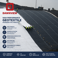 Tissu filtrant géotextile perméable, géotextile non tissé en polypropylène en rouleau pour la stabilisation des sols et le drainage des autoroutes et des voies ferrées