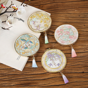 Biểu Tượng Tùy Chỉnh Hiện Đại Vòng Xách Tay Gấp Túi Gương Nhỏ Gọn Nhỏ Trang Điểm Mini Kim Loại Men Tay Gương Với Màu Sắc Tùy Chỉnh - Product Image 2