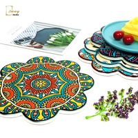 Table de cuisine personnalisée, pour cuisine, à manger, napperons individuels en céramique sublimation, pour pots chauds et poêles, 1 pièce
