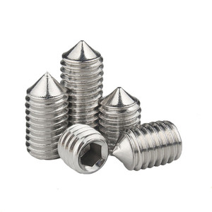 สกรูหัวหกเหลี่ยมปลายแหลมสแตนเลส A2-70 SS304 ขนาด M2-M16 มาตรฐาน DIN - Product Image 1