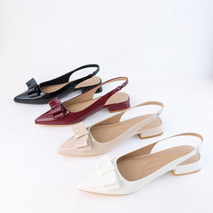 Lujo 2025 zapatos rojos para mujer con tacón cuadrado forro de lazo cómodo High Hills estilo Formal antideslizante tendencia de moda de verano - Product Image 4