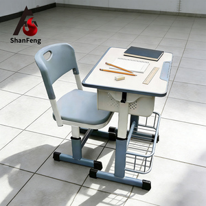 Meubles scolaires modernes, bureaux et chaises pour étudiants, réglables en hauteur, ensemble table et chaise écologique pour la chambre des enfants - Product Image 1