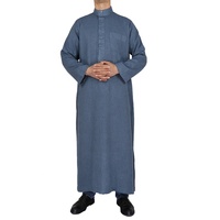 Kaftan islamique du moyen-orient, vêtement complet en coton, Thobe pour hommes, style musulman, marocain, livraison gratuite, vente en gros