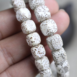 White Jade Six Sided Bodhi Seed <b>Bracelet</b> 7x8mm 8x9mm Hexagon Shape Unisex <b>Couple</b> Gift Jewelry - Product Image 3