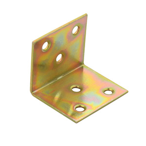 Soporte de esquina tipo L de acero con código de color, 90 grados, engrosado, para soporte de herrajes de muebles - Product Image 2