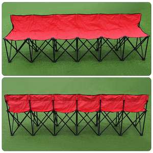 Chaises pliantes portables d'extérieur personnalisées avec logo pour le <span class=keywords><strong>camping</strong></span>, le football et les événements sportifs, bancs pliables 6 places pour les matchs de football - Product Image 6