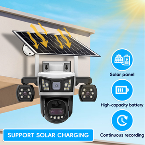 Cámara de Seguridad 4G con 3 Lentes, Zoom 10X, 6MP, Detección Humana PIR, Visión Nocturna, Audio Bidireccional, IP66 Impermeable, Cámara Solar de Red - Product Image 4
