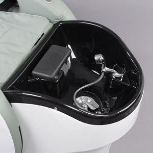 Sillón/Cama de Masaje Eléctrico de Cuerpo Completo con Revestimiento de Cuero, Circulación de Agua, Lavabo de Cerámica y Personalizable para Uso en Parques - Product Image 4