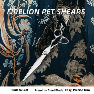 FIRELION - Tijeras Profesionales para Peluquería Canina de 7.5 Pulgadas, Acero Inoxidable 440C, Estilo Japonés - Product Image 2