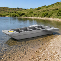 Bateau Pliant Modulaire 2 à 4 Personnes avec Chambres Flottantes en LDPE pour Toit de Voiture, Épaissies et Renforcées, Écologiques et Recyclables, Grandes Dimensions pour Équipement de Pêche