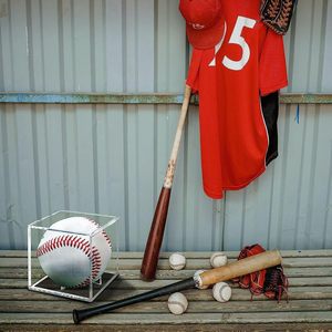 Vitrina de béisbol protegida acrílico transparente soporte de béisbol cuadrado cubo bola Protector Memorabilia autógrafo pantalla, TLX0215 - Product Image 4