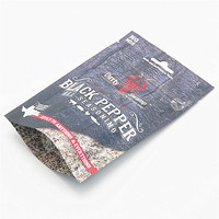 Sachet d'emballage souple en plastique pour épices, personnalisable, de qualité alimentaire, avec impression sur mesure, type pochette verticale