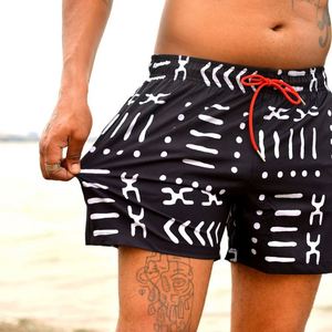 High Quality Solid Mid Waist Beach <b>Shorts</b> Men Board <b>Shorts</b> Swimwear <b>with</b> <b>Liner</b> - Product Image 1
