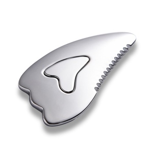 Herramienta de Masaje Corporal Guasha, Mini Tabla de Gua Sha de Acero Inoxidable, Venta Caliente - Product Image 1