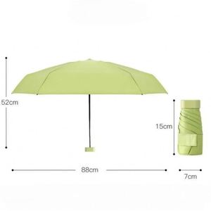 Paraguas de Bolsillo Plegables de 5 Secciones con Protección UV, Personalizados, Promocionales, Portátiles, para Exteriores, con Impresión de Logotipo - Product Image 5