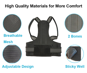 Einstellbare Männer Frauen Obere untere Lendenwirbel säule Skoliose Rückens tütze Unterstützung Anpassbare Haltungs korrektur - Product Image 6