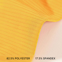 AMCLEVER Soutien-gorge de sport côtelé sans couture pour femme 220 g/m², bretelles larges, col en U, respirant, haut de sport et de yoga, séchage rapide, vêtement de fitness