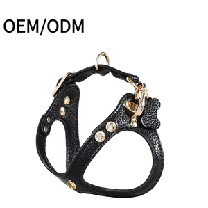 Arnés de cuero genuino para perros, arneses sin escape para perros pequeños, entrenamiento de mascotas, arnés ajustable fácil para caminar - Product Image 1