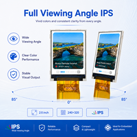 Display LCD TFT IPS ST7789V Personalizzato da 2.0 Pollici, 240x320 RGB, Modulo con Interfaccia MCU SPI per Dispositivi Portatili Intelligenti