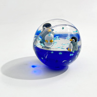 Balle rebondissante en plastique remplie de liquide sensoriel, couleur scintillante changeante, jouet anti-stress pour enfants et adultes, jouet à presser en TPU