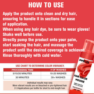 Mousse de Coloración Capilar Personalizada, Tinte Semipermanente para <span class=keywords><strong>el</strong></span> Cabello, Mousse de Coloración Capilar de Larga Duración - Product Image 6