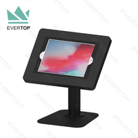 Support de tablette commercial pour iPad, kiosque de bureau avec boîtier métallique LST10-C, verrouillage, pour iPad, Android, antivol