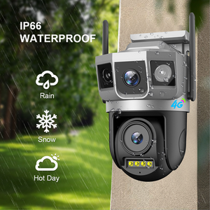 كاميرا مراقبة متعددة الأشكال طراز V380 Pro يمكنها مشاهدة شبكات 4g وكاميرا أمان مزودة بخاصية الواي فاي ومضادة للماء بعدسة مزدوجة وتعمل كإنذار لكاشف للحركة في الوقت الفعلي - Product Image 2