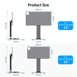 Colorii ขาตั้งไอแพดแม่เหล็ก IPC20-1 M4พับได้360สำหรับ <span class=keywords><strong>iPad</strong></span> <span class=keywords><strong>Pro</strong></span> M4 <span class=keywords><strong>HDMI</strong></span> <span class=keywords><strong>USB</strong></span> <span class=keywords><strong>C</strong></span> พอร์ต10Gbps - Product Image 2