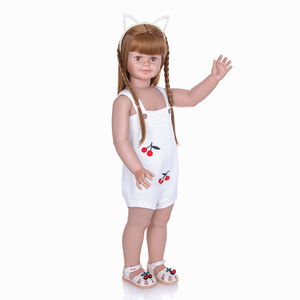 30 inç 76CM büyük boy simülasyon yürümeye başlayan bebek gerçekçi sevimli yumuşak silikon gerçekçi yeniden doğmuş Bebe bebek oyuncak çocuklar için - Product Image 2