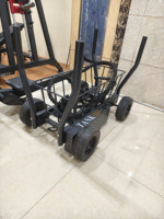 Chariot de musculation à roues réglable, robuste, pour entraînement de résistance par poussée et traction, équipement de fitness pour la force, la vitesse et le conditionnement physique en salle de sport