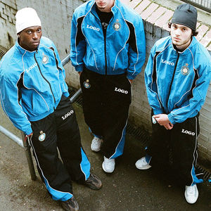 Giacca e Pantaloni Tuta in Nylon Personalizzati, Joggers Riflettenti 3M, Tuta Antivento per <span class=keywords><strong>Uomo</strong></span> - Product Image 2