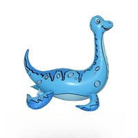 Nouveaux Ballons en Aluminium 4D Plesiosaurus Gonflables Thème Forêt Dinosaure pour Décoration de Fête d'Anniversaire Enfants Intérieur Extérieur