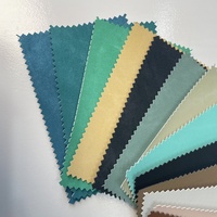 Kulit PU Sintetis Termal Retro Ramah Lingkungan dengan Warna Berubah dan Lapisan Non Woven untuk Sampul Buku Catatan