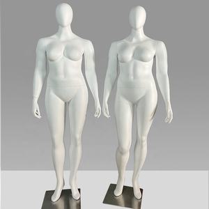 뚱뚱한 숙녀 모델 사진 모델 디스플레이 랙 전신 소품 여성 뚱뚱한 엄마 창 몸 모델 - Product Image 4