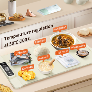 En stock – Tapis chauffant électrique pliable en silicone H4 de 80*38 cm pour aliments, plateau chauffant intelligent, plaque en silicone, tapis de table - Product Image 4