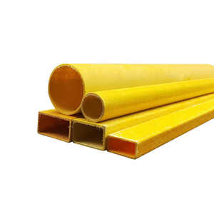 Tuyau carré pultrudé en PRF tuyau rond en fibre personnalisée angle en forme de L canal composite en acier échelle d'industries de plancher à poutre en I - Product Image 3