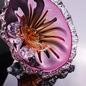 크리스탈 높은 발 사탕 그릇 테이블 복고풍 안경 꽃병 빈티지 웨딩 장식 꽃병 및 그릇 장식 투명 유리 - Product Image 4