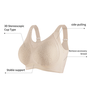 Nuovo Stile Reggiseno Protesico in <span class=keywords><strong>Pizzo</strong></span> Senza Ferretto, Reggiseno a Fascia Completa per Donne Mastectomizzate - Product Image 3