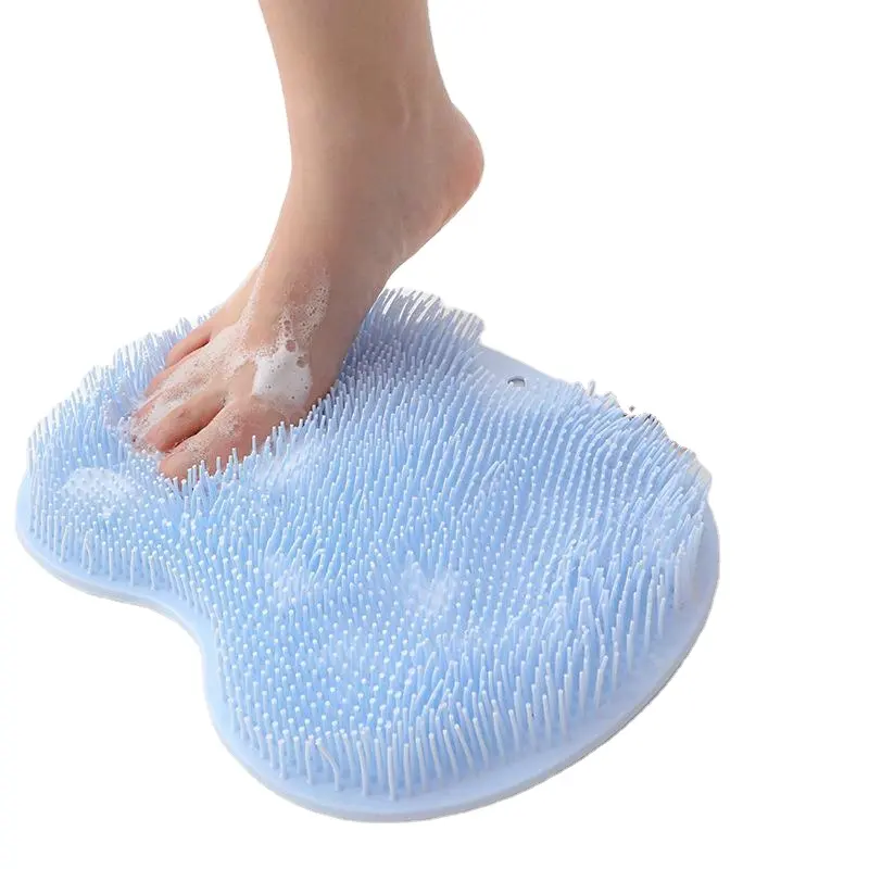 Peeling duş masaj kazıyıcı banyo kaymaz banyo Mat geri masaj fırçası silikon ayak yıkama vücut temizleme banyo aracı