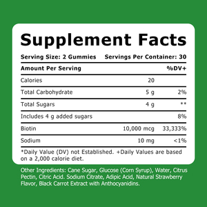 OEM Private Label <b>Biotin</b> and Sodium Beauty Supplement Promote Keratin Production Help Fine Line <b>Biotin</b> <b>Gummies</b> - Product Image 3