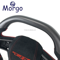Accessoires d'intérieur Volant de voiture en fibre de carbone mat personnalisé pour Dodge RAM 1500 2500 3500 TRX Racing Style Design