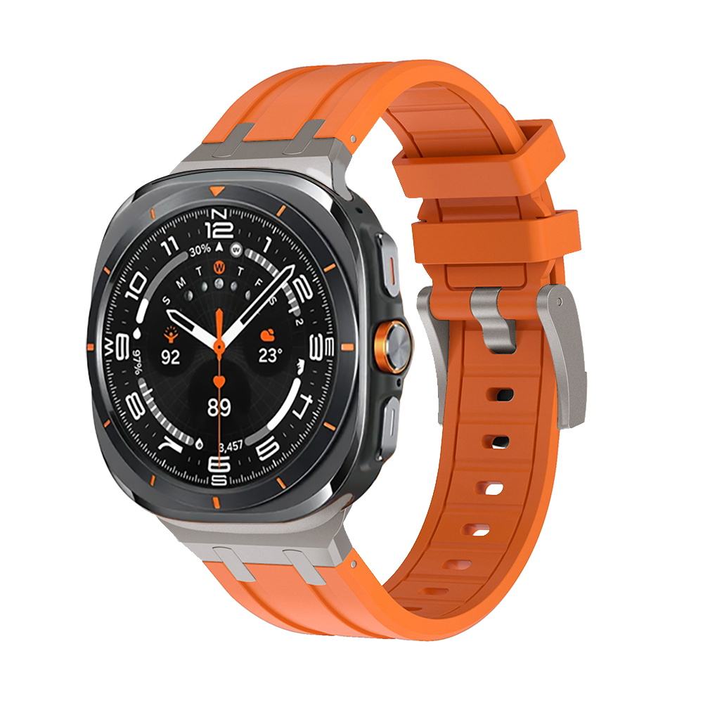 หัวเข็มขัดสีส้ม/เงิน