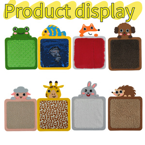 Nouveaux <span class=keywords><strong>tapis</strong></span> sensoriels en feutre 2026 pour enfants, dalles sensorielles en polyester à thème animal pour enfants autistes, jeux <span class=keywords><strong>DIY</strong></span> faits à la main pour 2-4 ans - Product Image 5