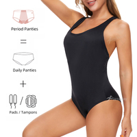 Culotte menstruelle écologique anti-fuite Green Envoy, 4 couches, maillot de bain menstruel fonctionnel pour femmes