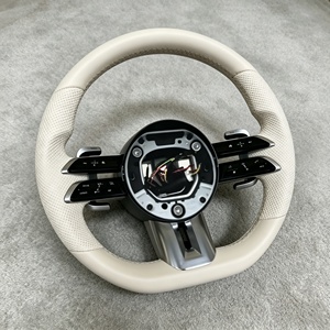 Volant en cuir blanc personnalisé pour Mercedes-Benz AMG W176 W211 W212 W205 W204 A180 A200 <span class=keywords><strong>B180</strong></span> B200 GLA GLC GLB GLE - Product Image 6