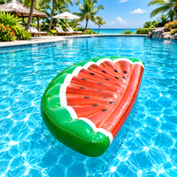 Île flottante portable en forme de pastèque, grande planche flottante gonflable en PVC pour adultes et enfants, pour s'amuser dans l'eau